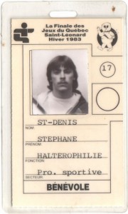 Stephane St-Denis Jeux du Quebec 1983